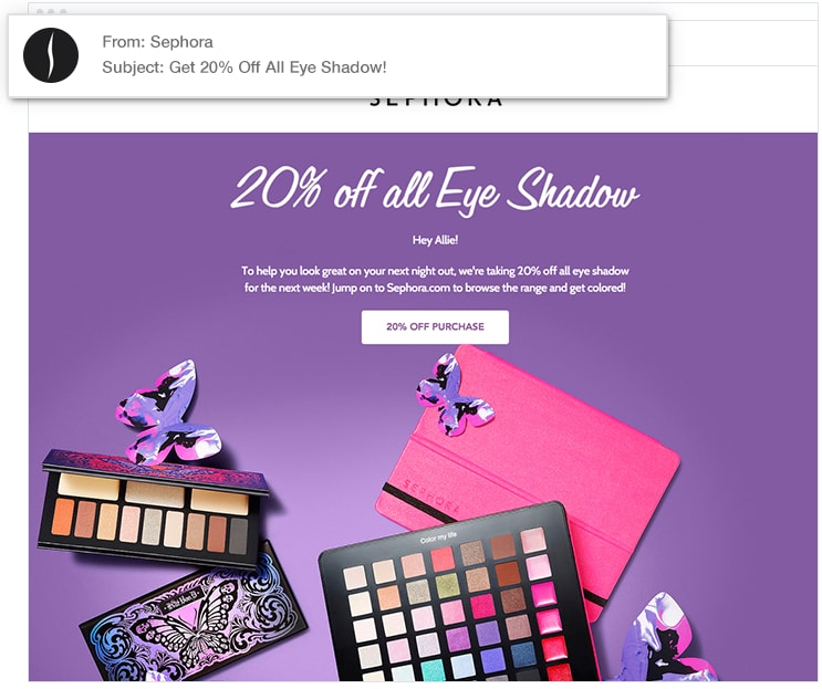 Sephora - Identify Email as an Advertisement