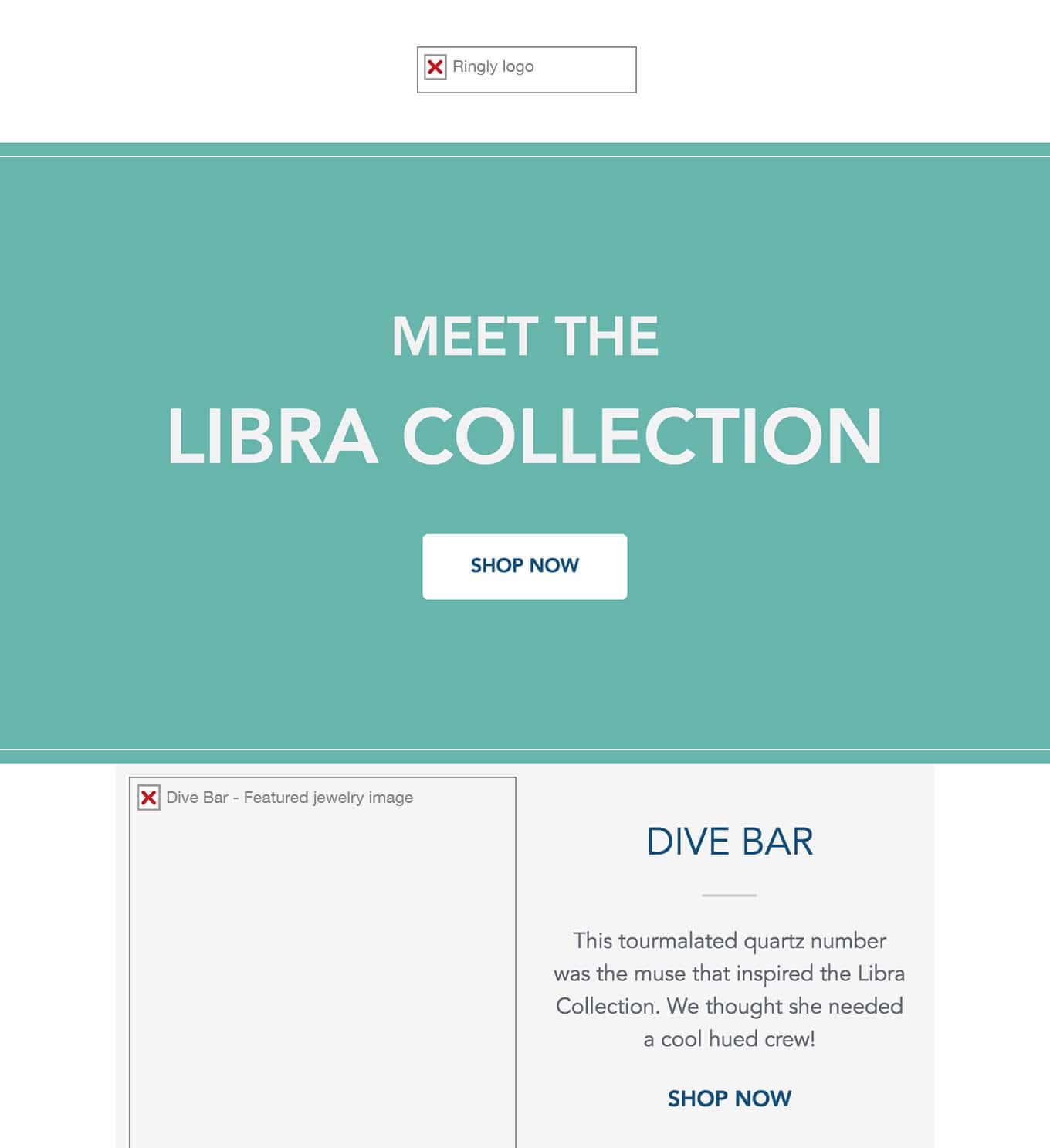 Dive Bar – Email Design – Images and Alt Text
