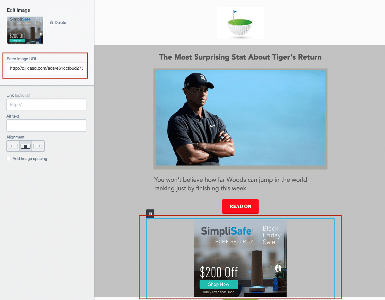 Ad Unit – Email Builder