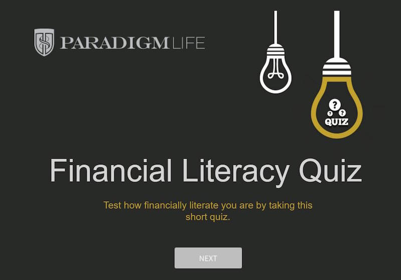 Paradigm LIfe Quiz