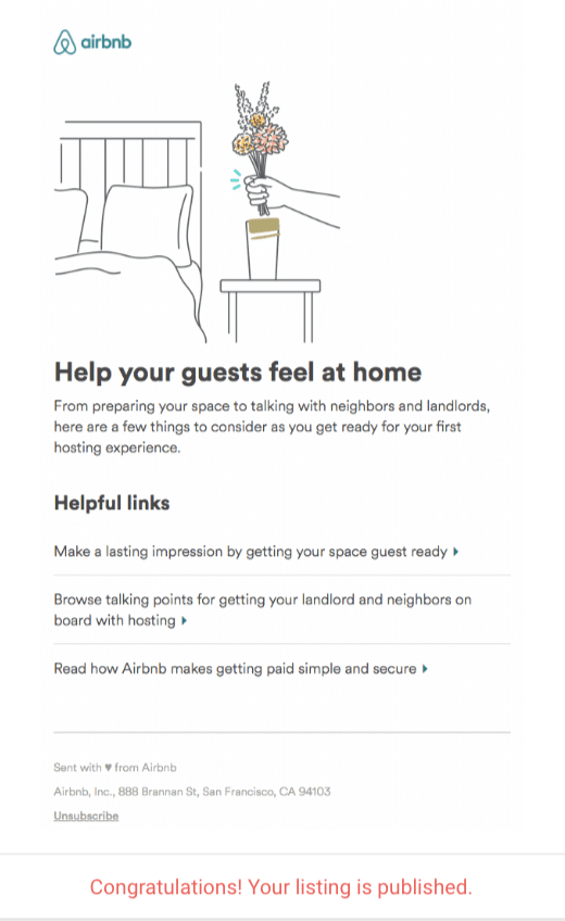 Airbnb – Reminder Email Marketing – Booking Tips Airbnb – Reminder Email Marketing – Booking Tips