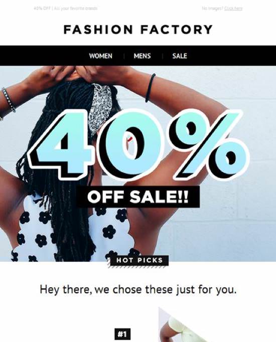Fashion Factory Deals-offers Email Template