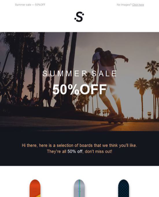 Summer Sale Deals-offers Email Template