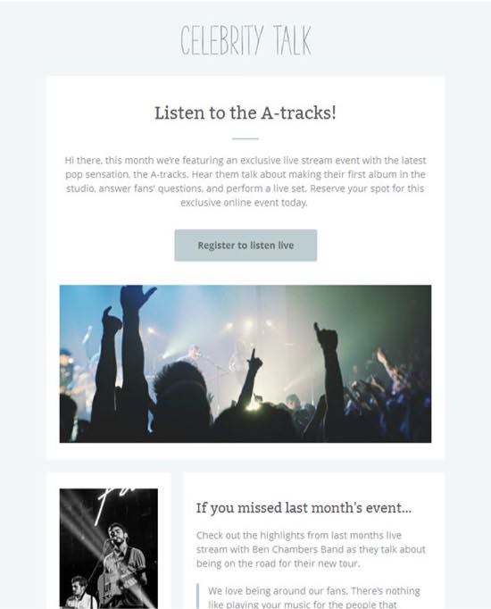 Free Responsive Event Email Templates | Campaign Monitor