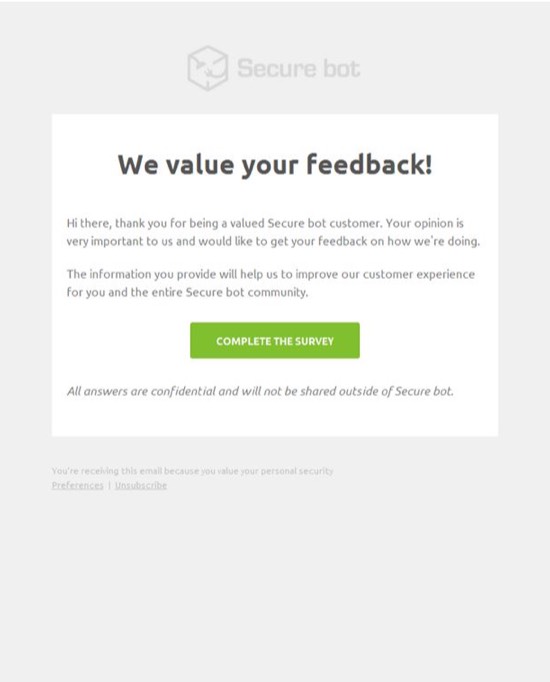 Secure Bot Feedback Email Template