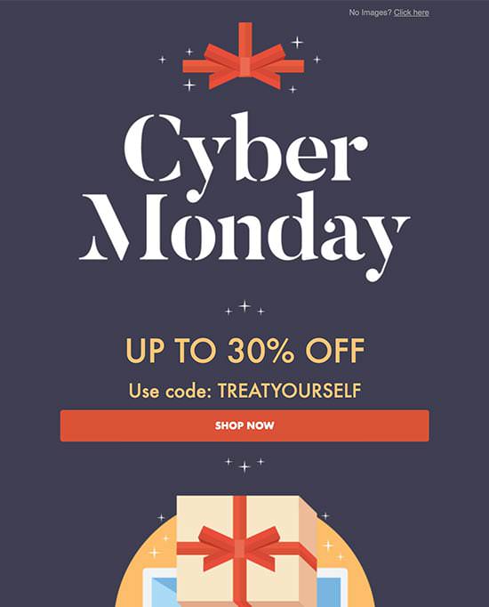 Cyber Monday Holiday Email Template