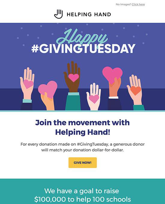 Giving Tuesday Holiday Email Template