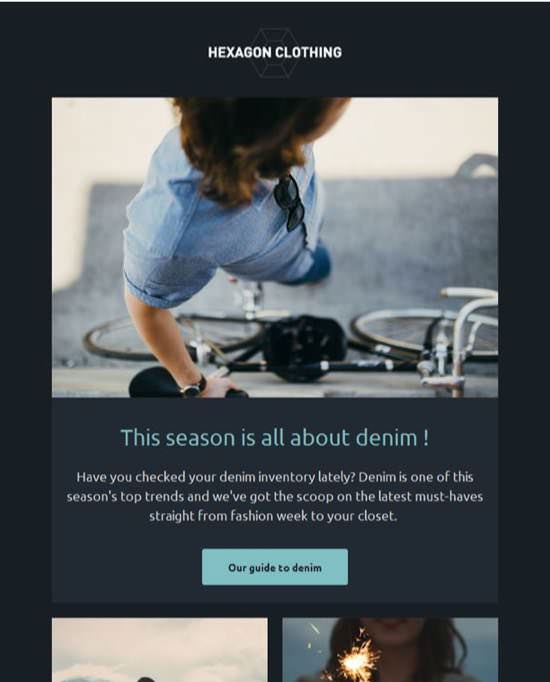 Hexagon Clothing Newsletters Email Template