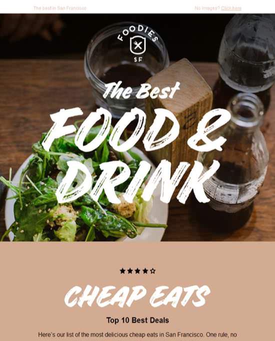 Foodies Newsletters Email Template