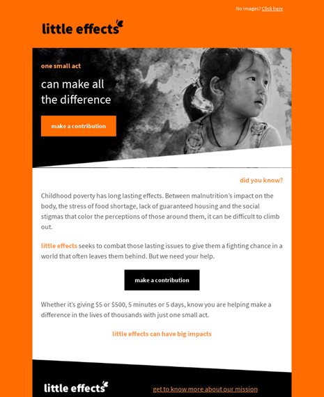 Non-profit Donation Newsletters Email Template