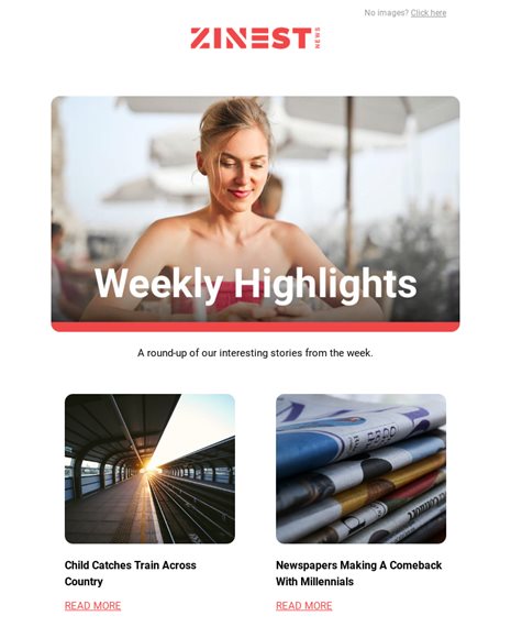 Top News Of The Week Newsletters Email Template