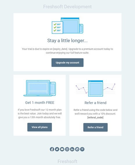 Transactional SaaS - Trial Expire Transactional Email Template