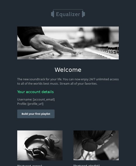 Transactional - Welcome Email Transactional Email Template