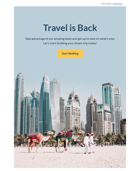 Travel Update Newsletters Email Template