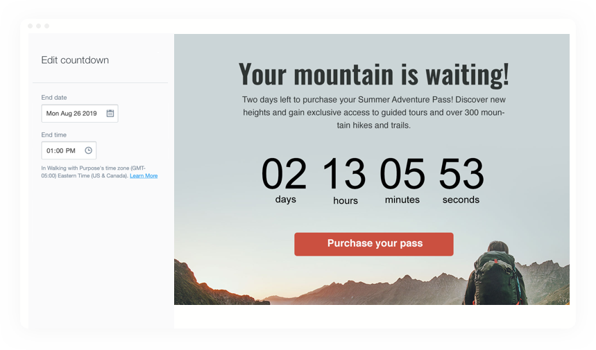Countdown Timer Countdown Feature