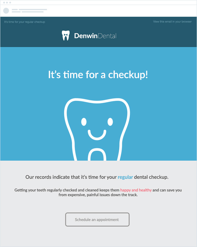 Denwin Dental - Appointment Reminder Automated Email