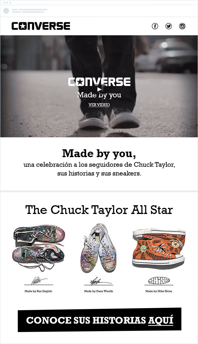 Converse - Geographically Targeted Email Campaigns