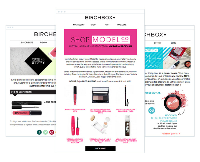 Birchbox - Australian Email Campaign