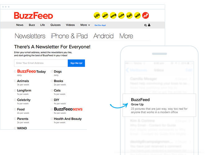 Buzzfeed - Familiar From Name - Avoid Spam Filters