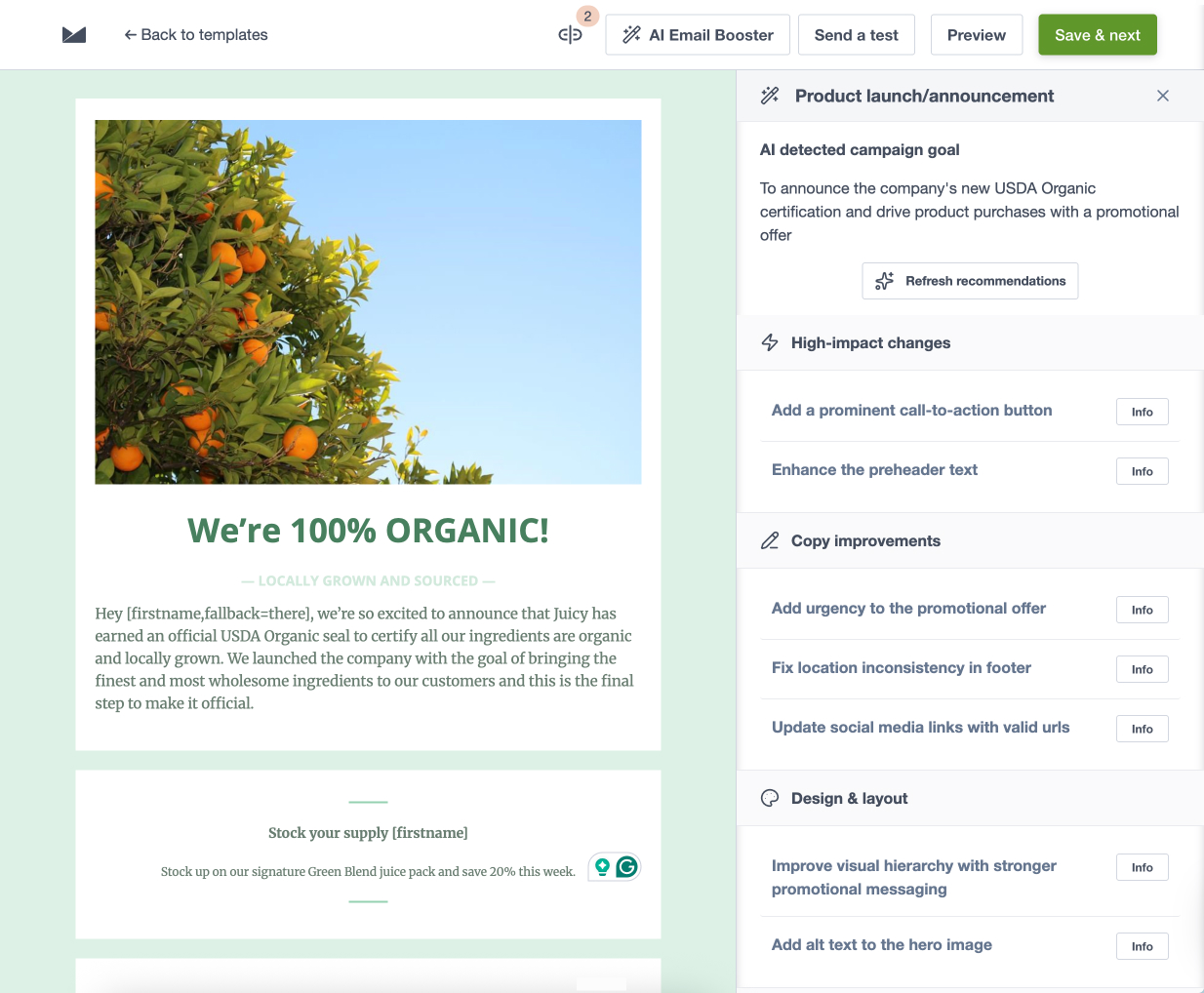 marketing monitor screenshot