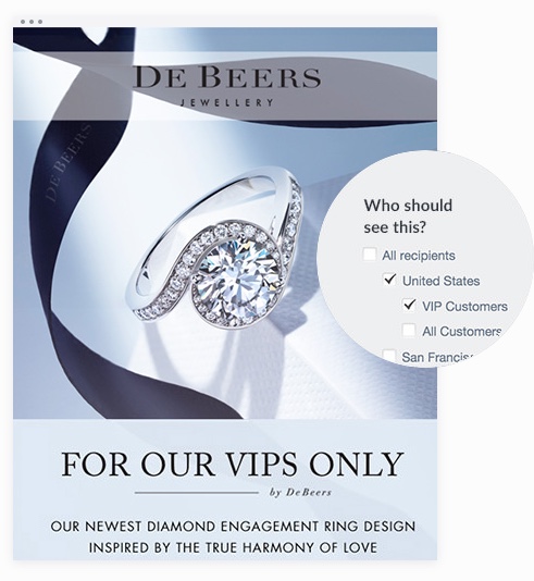 Email Marketing - De Beers Announcement Email