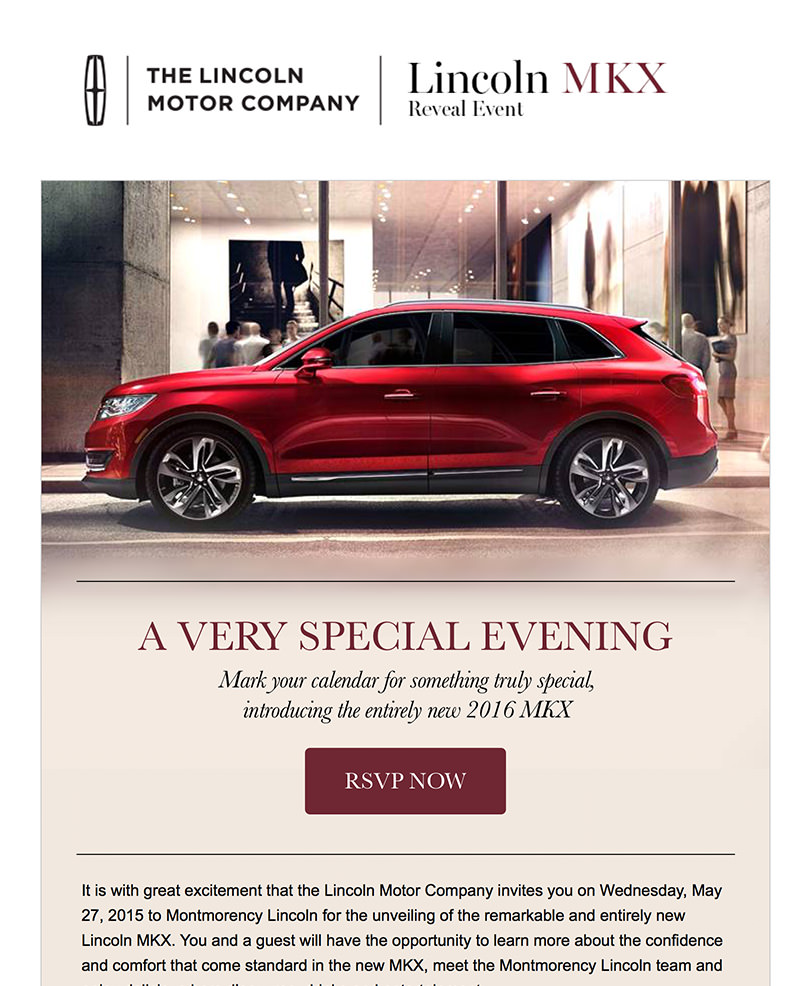 Lincoln Email Invites Email Marketing - Lincoln Email Invites