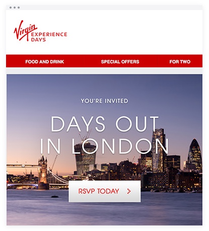 Email Marketing - Virgin Email Invites