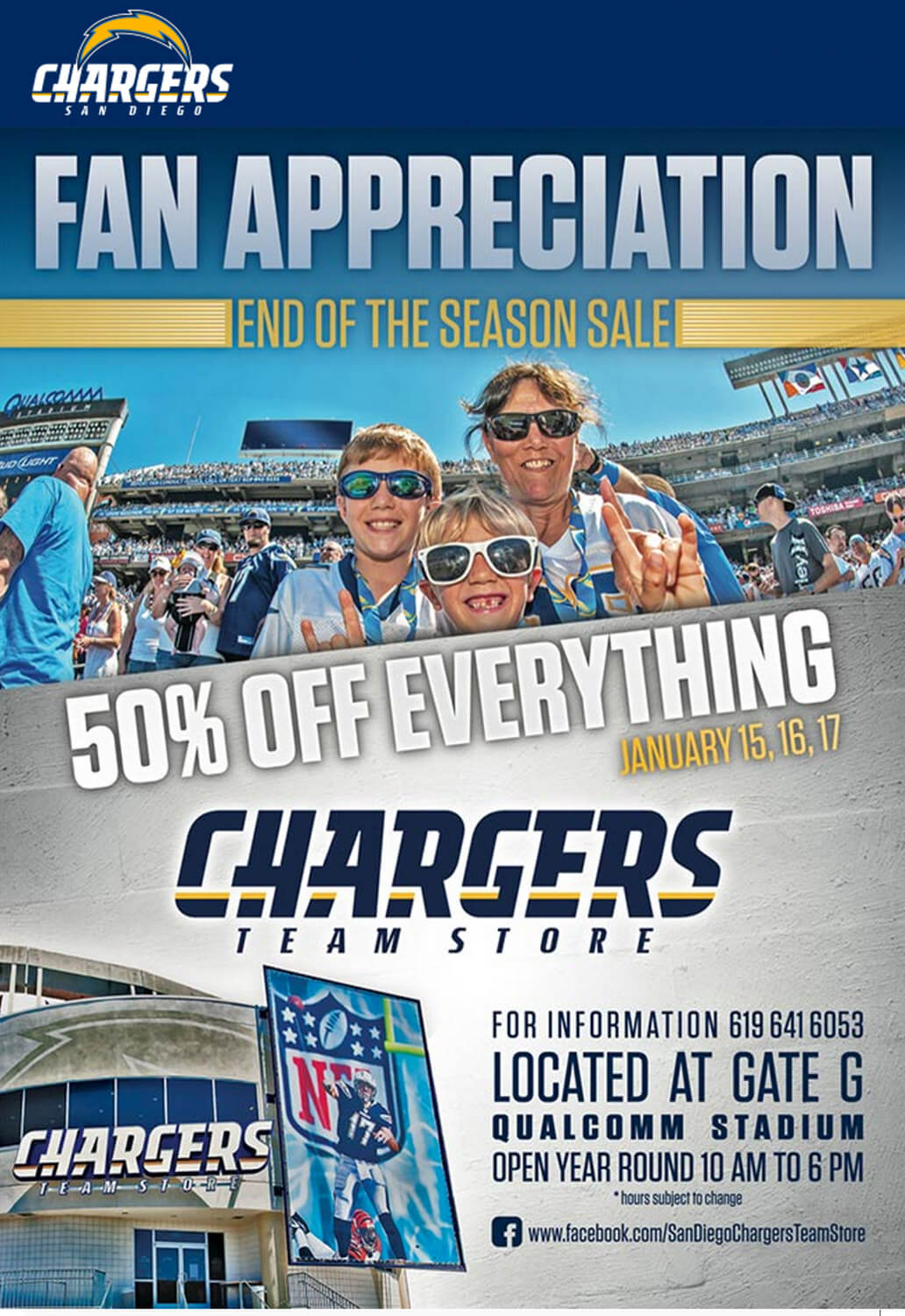 Media and Entertainment Email Marketing - San Diego Chargers