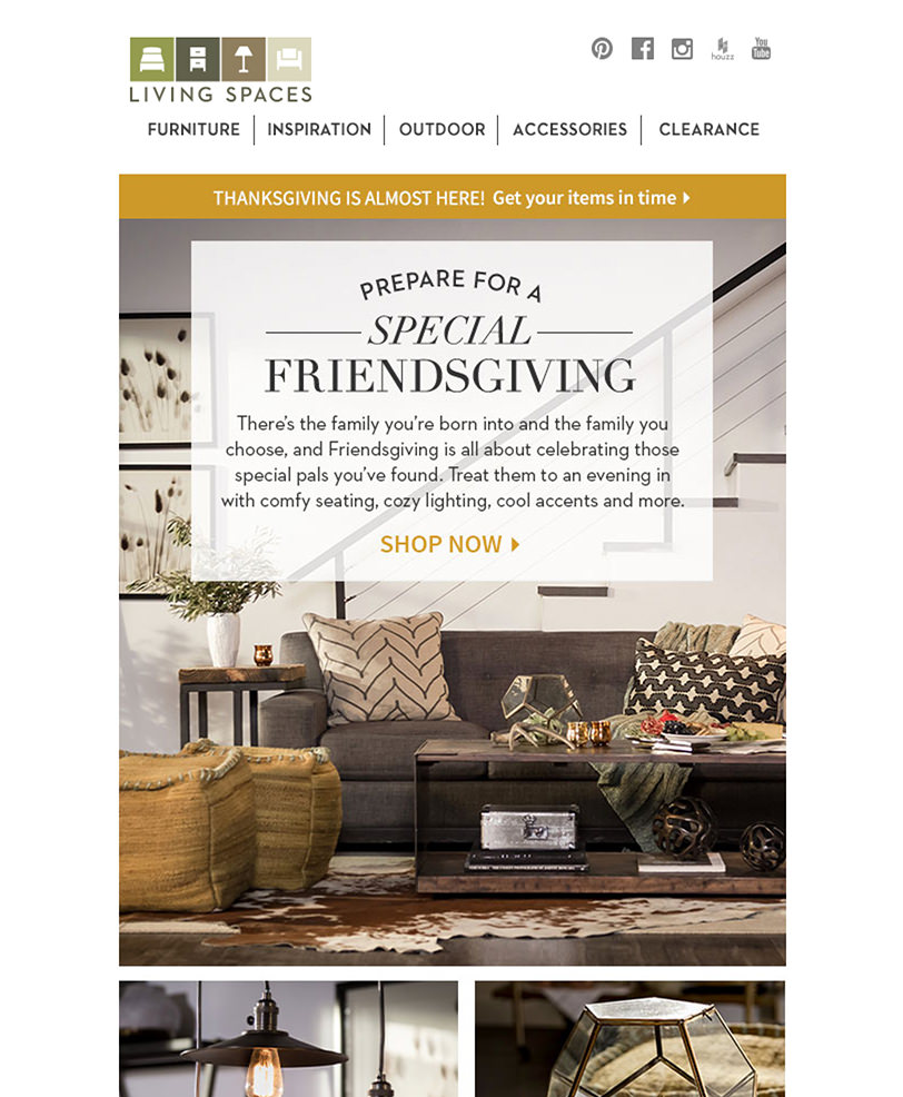 Email Marketing - Living Spaces Email Newsletter