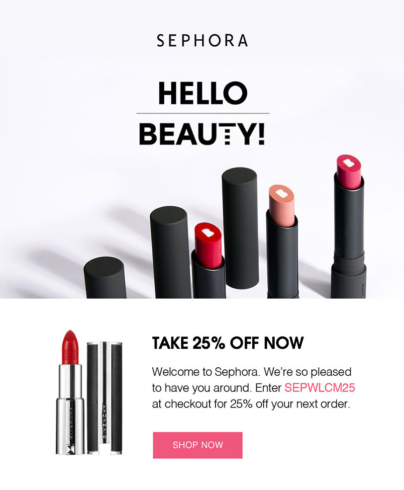 Sephora Promotion Email Email Marketing - Sephora Promotion Email