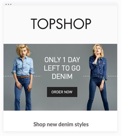 Email Marketing - Topshop Promotion Email