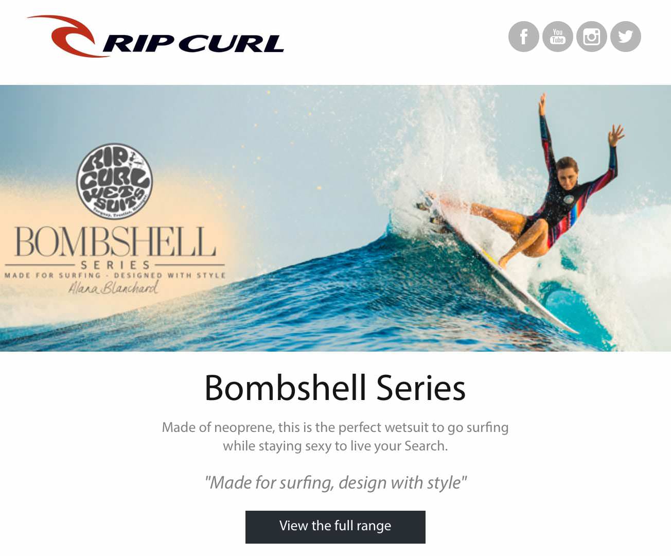 Rip Curl - Email Marketing Campaign Example