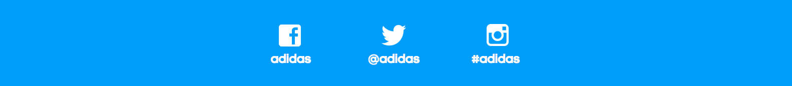 Adidas on Desktop - Social Sharing - Desktop Footer