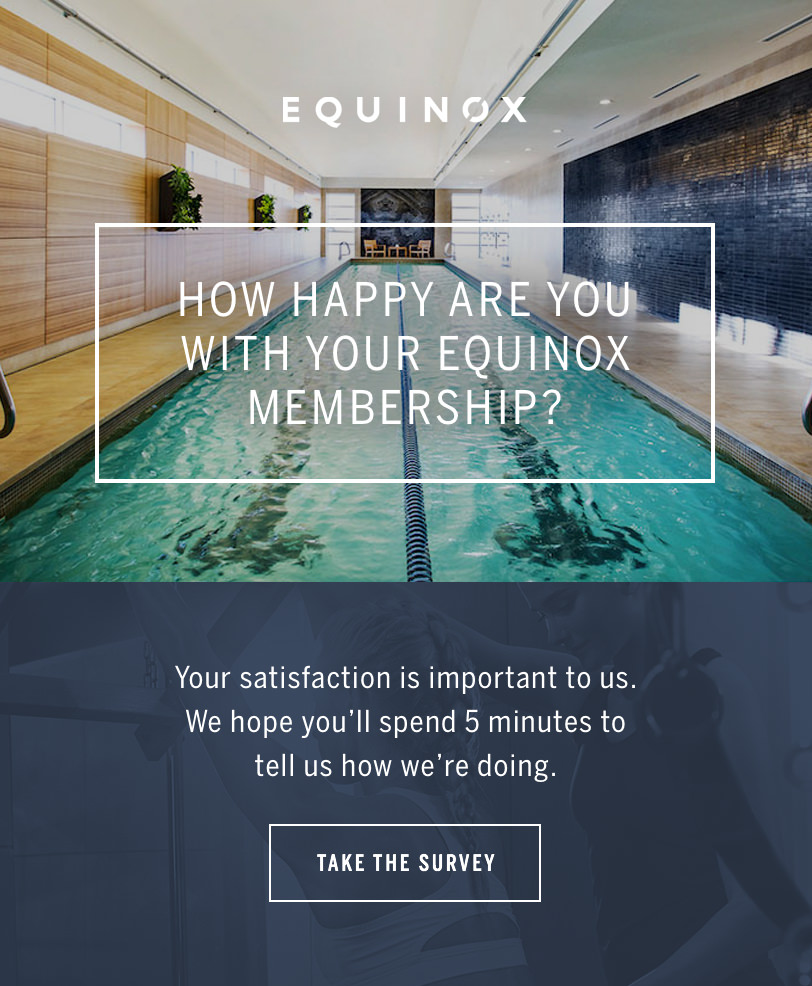 Email Marketing - Equinox Survey Email