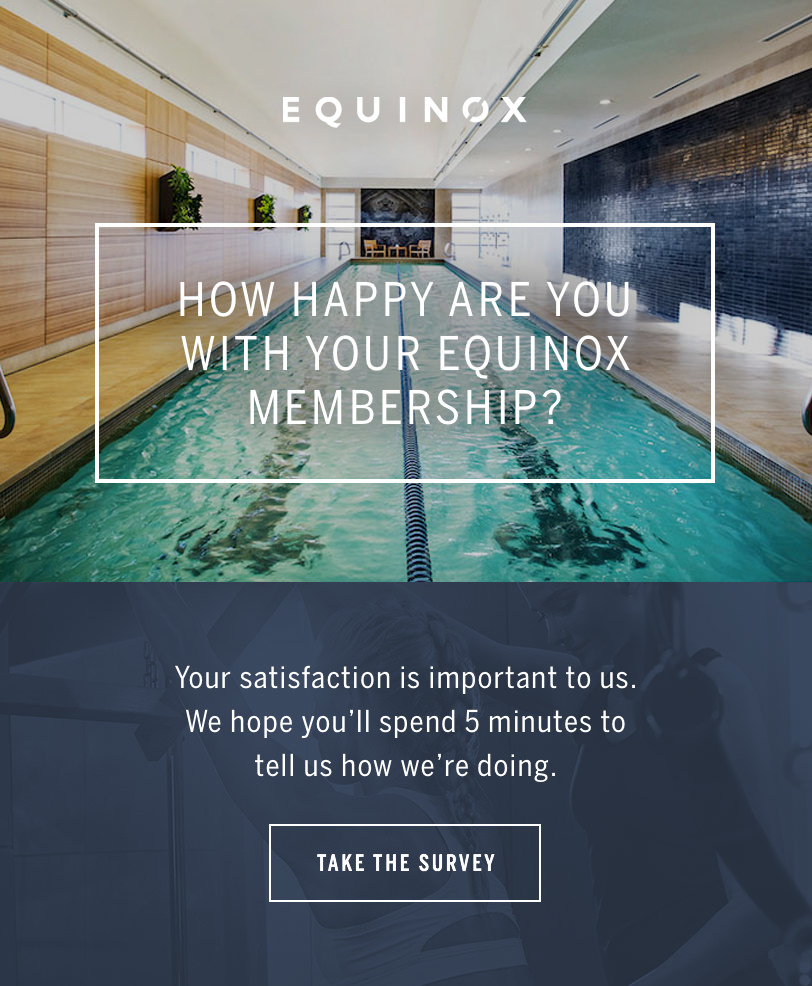 Equinox Survey Email Email Marketing - Equinox Survey Email