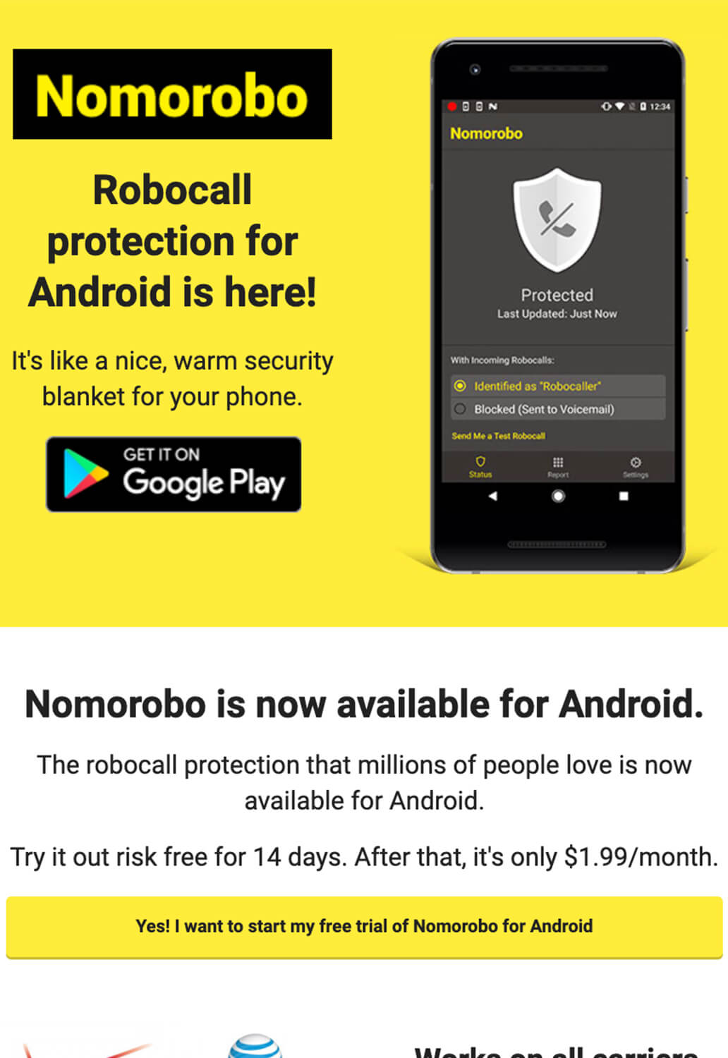 Nomorobo Technology Email Marketing - Nomorobo