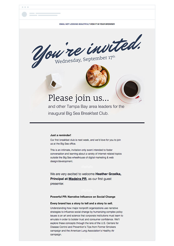 9 Event Invitation Emails That Will Delight People | Campaign Monitor