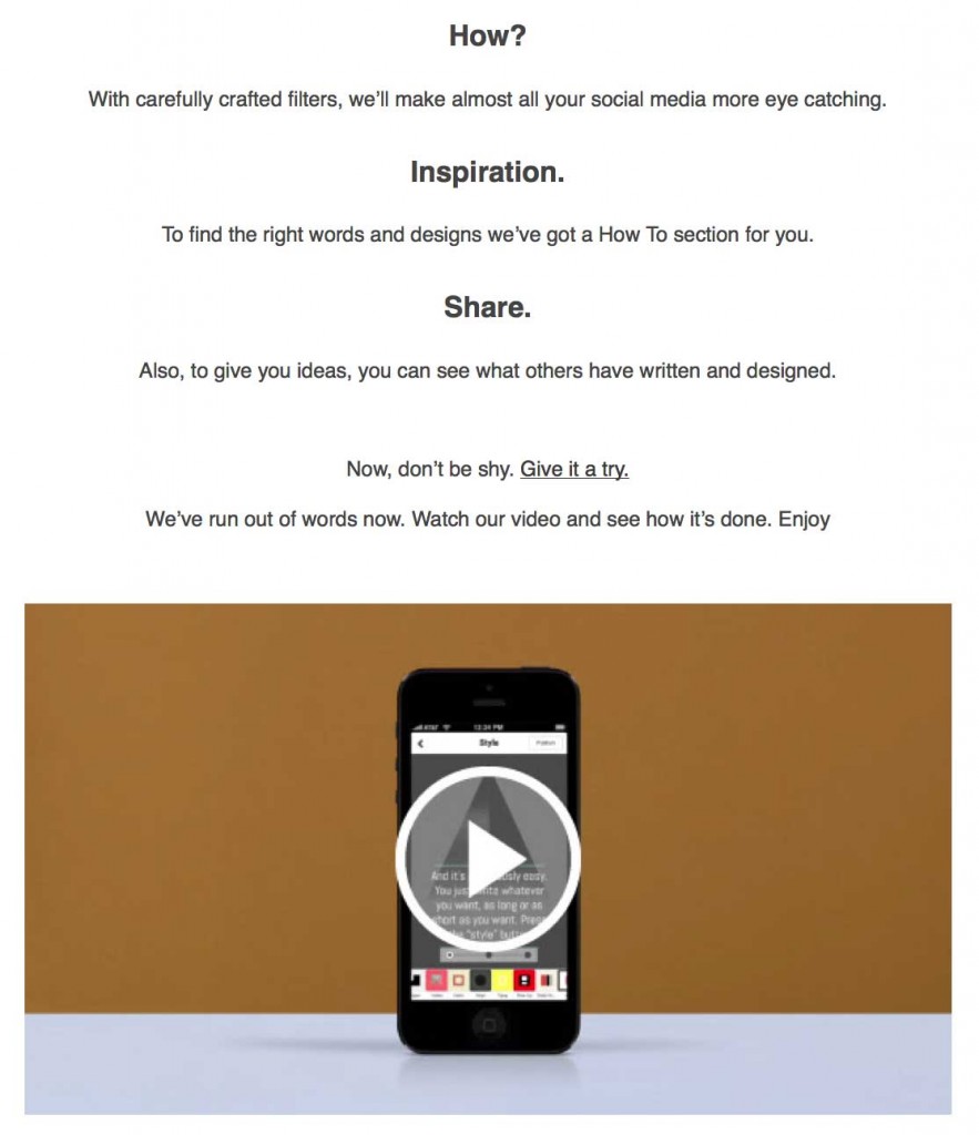 explainer video email example