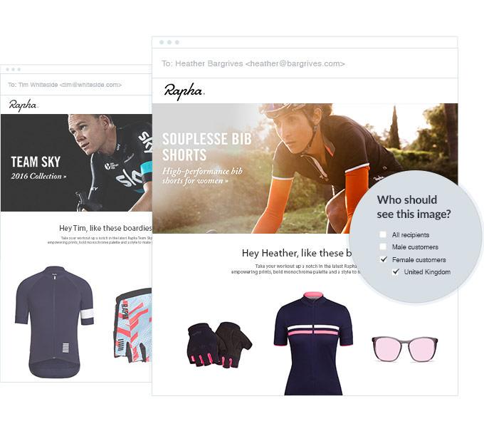  Email personalization example 