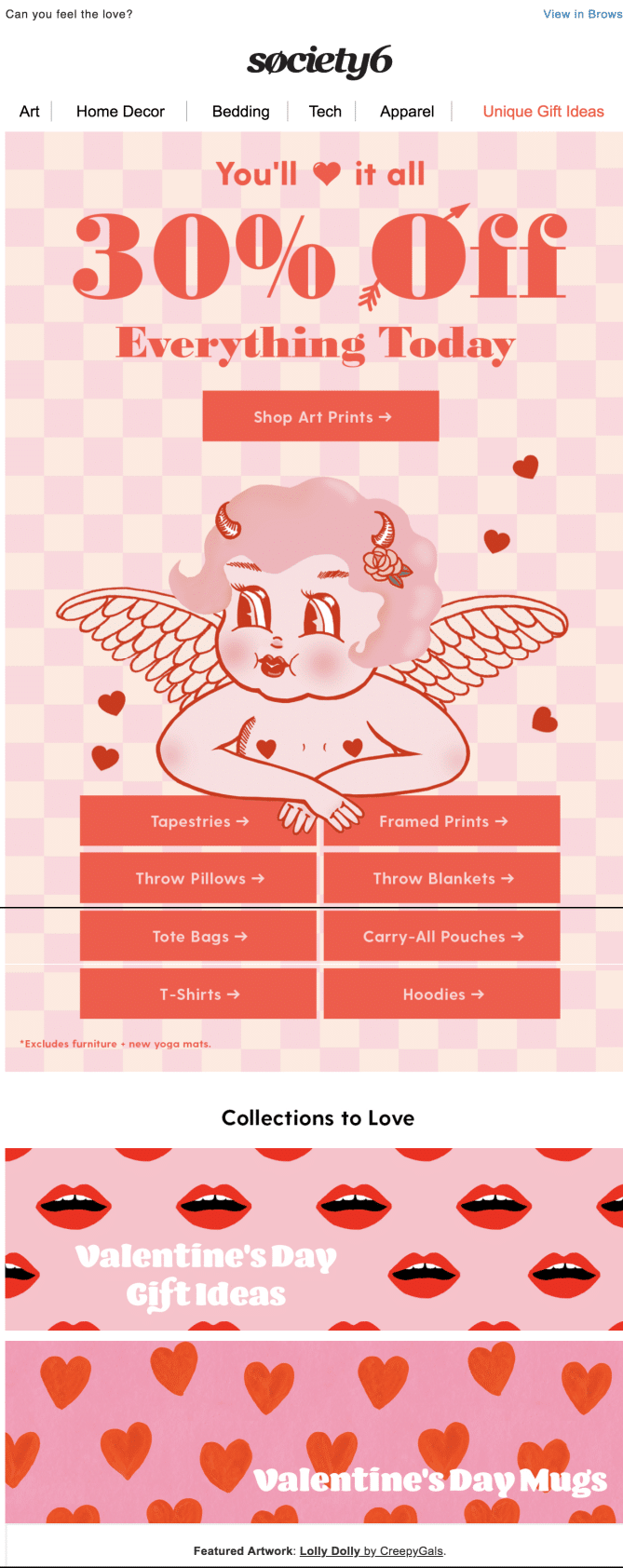  b2c valentine's day examples