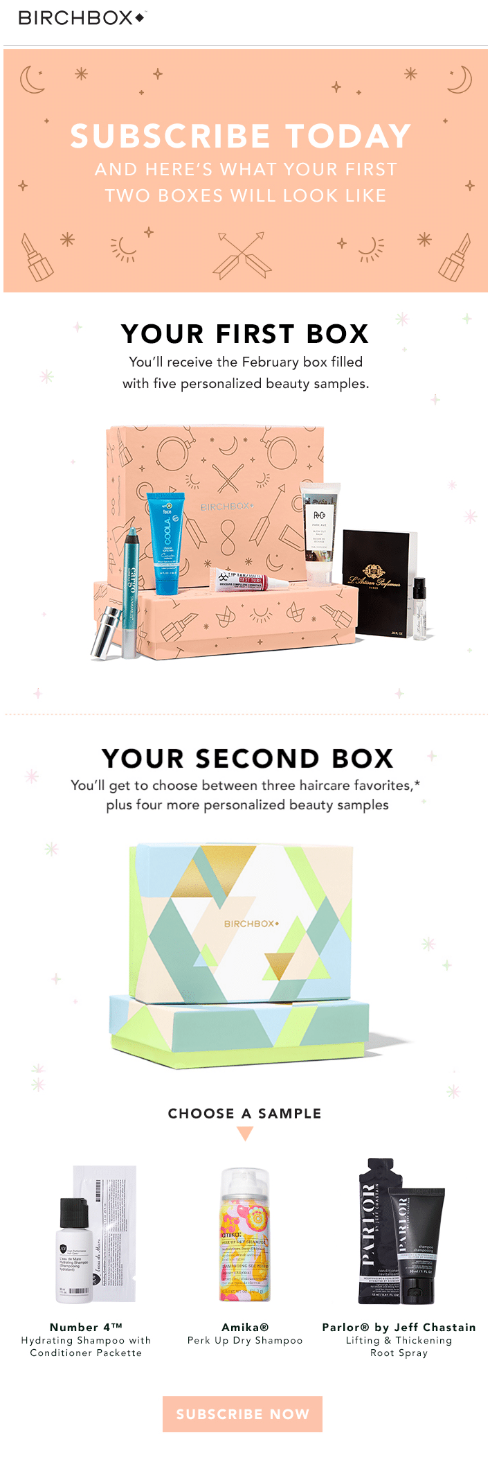 Birchbox Call to Action