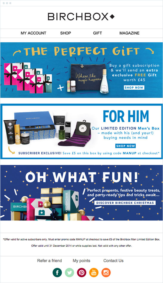 Birchbox Email Marketing