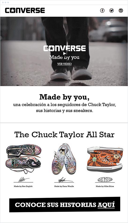 Converse Email Marketing