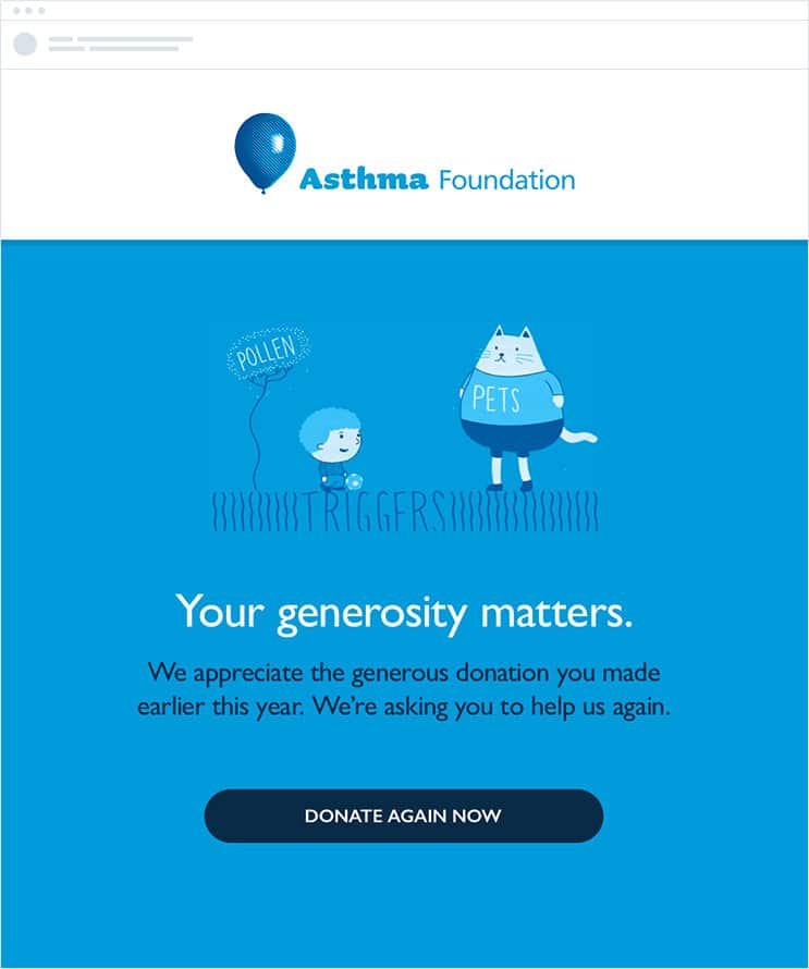 Asthma foundation donate again now