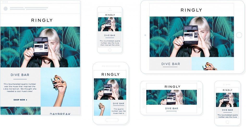 Ringly responsive email example