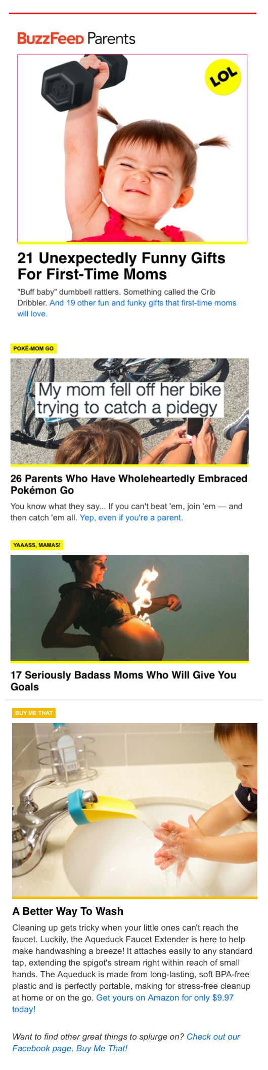 BuzzFeed Write a teaser for each article