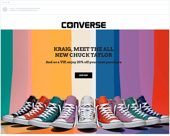 Converse Automated VIP email