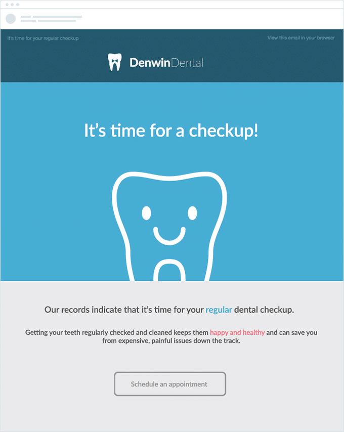 derwin-dental-customer-retention-email