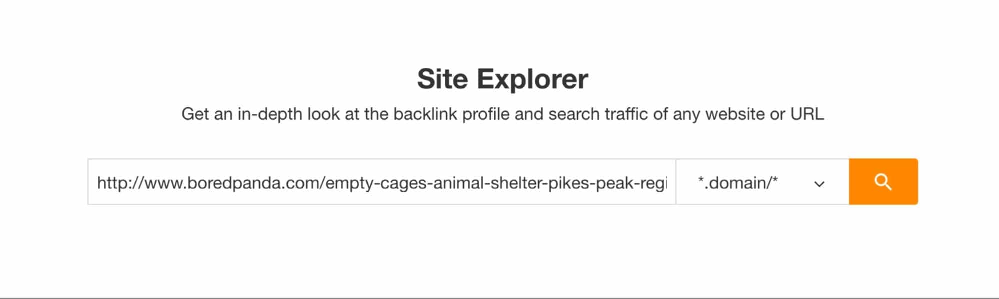 Ahrefs – Search Backlink Profile 