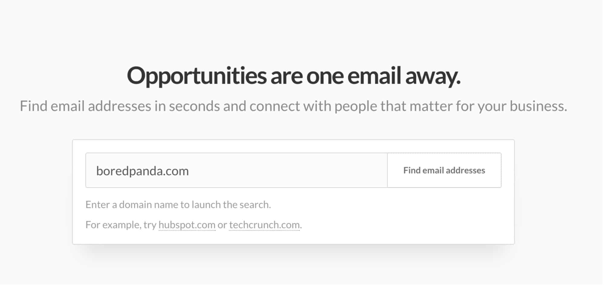 Hunter.io – Find Email Addresses